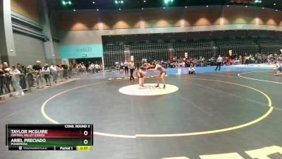 145 lbs Cons. Round 3 - Ariel Preciado, Ponderosa vs Taylor McGuire, Central Valley (Ceres)