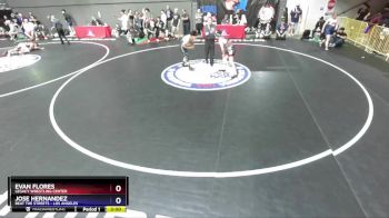 132 lbs Cons. Round 3 - Evan Flores, Legacy Wrestling Center vs Jose Hernandez, Beat The Streets - Los Angeles