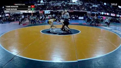 AA - 175 lbs Quarterfinal - Dane Butler, Helena Capital vs Gabe Rosales, Billings West