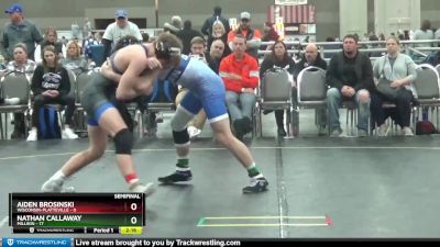 157 lbs Semis (4 Team) - Nathan Callaway, Millikin vs Aiden Brosinski, Wisconsin-Platteville