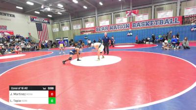 172 lbs Consi Of 16 #2 - Juan Pablo Martinez, Monache vs Luis Tapia, Kern Valley