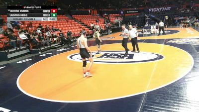 2A 157 lbs Champ. Round 1 - Justus Heeg, New Lenox (Providence Catholic) vs Burke Burns, Oak Park (Fenwick)
