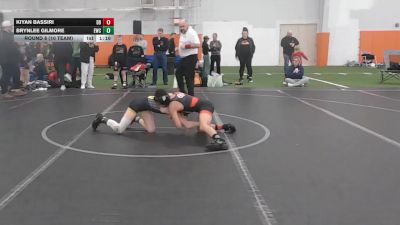 88 lbs Round 8 (10 Team) - Brynlee Gilmore, Empyre WC vs Kiyan Bassiri, Dayton Bandits