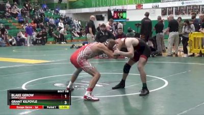 132 lbs Champ. Round 2 - Grant Kilfoyle, Mentor vs Blake Gerow, Swartz Creek