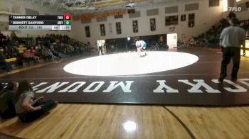 138 lbs 1st Place Match - Bennett Sanford, Greybull/Riverside vs Tanner Delay, Thermopolis