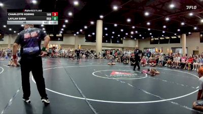 48 lbs 1st & 3rd (16 Team) - Charlotte Koenig, Team Arkansas vs Laylah Sipin, Fairly Odd Wrestlers