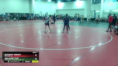 215 lbs Round 2 (10 Team) - Anthony Wright, Palm Bay vs Benjamin Tule, Tomahawk Wrestling Club