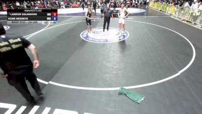 138 lbs Cons. Semis - Landon Salindong, Durham Wrestling Club vs Kobe Negrete, Wright Wrestling Academy
