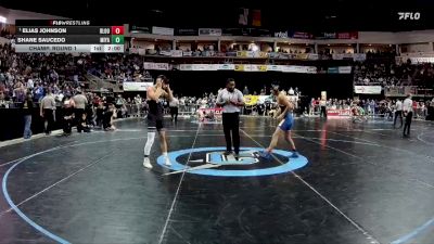 4A 139 lbs Champ. Round 1 - Elias Johnson, Bloomfield vs Shane Saucedo, Miyamura