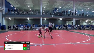 70 lbs Round 4 (6 Team) - Daniel Shape, Bishop Watterson vs Chase Fairall, Genoa