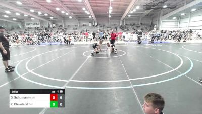 80 lbs Rr Rnd 2 - Dominic Schuman, Mat Assassins Black vs Konnor Cleveland, The Fort Hammers