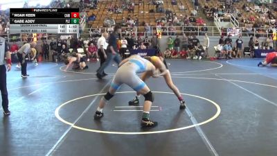 140 lbs Quarterfinal - Gabe Addy, Pleasant vs Noah Keen, Cambridge