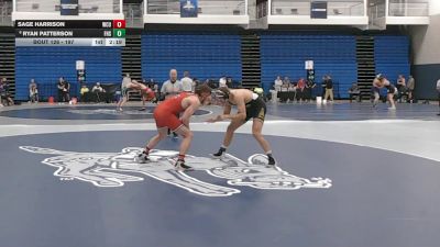 197 lbs Cons. Round 2 - Ryan Patterson, Fort Hays State vs Sage Harrison, Western Colorado