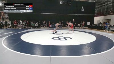 79 kg Champ. Rd Of 128 - Sean Degl, NLWC/TMWC vs Trevor Frank, Brunson UVRTC