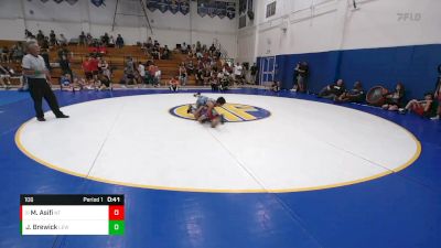 106 lbs Cons. Round 2 - Mohammad Asifi, NorCal Takedown vs Juelz-king Brewick, Livermore Elite WC