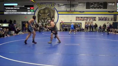 285 lbs 3rd Place Match - Sterling Dwyer, Grinnell vs Lakyr Peska, South Tama County