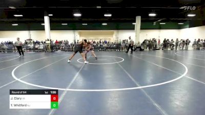 157 lbs Round Of 64 - Jaylen Clary, VA vs Tyler Whitford, NJ