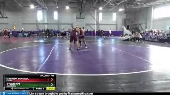 285 lbs Quarterfinal - Dakoda Powell, Loras vs Tyler Kim, Augsburg