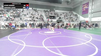 53 kg Champ. Rd Of 32 - Ayane Jasinski, Burg Training Center vs Adrianna Lopez, Nebraska Panhandle Wrestling Club
