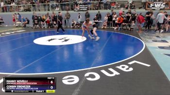 87 lbs 1st Place Match - Manny Novelli, Avalanche Wrestling Association vs Corbin Ebenezer, Soldotna Whalers Wrestling Club