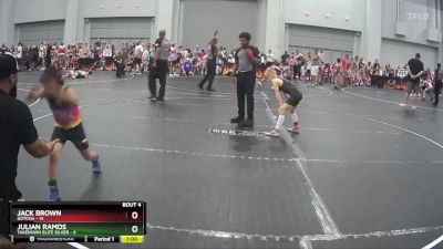 65 lbs Placement (4 Team) - Jack Brown, Gotcha vs Julian Ramos, Takedown Elite Silver