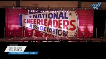 Ruby Red Cheer - Red Rebels [2025 L1 Performance Rec - 8Y (NON) Day 1] 2025 NCA Atlanta Classic