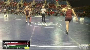 190 lbs Champ. Round 1 - Cambree Anderson, Bismarck vs Chloe Hovdenes, Carrington