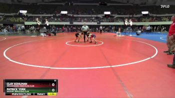 National 6-8 75 Cons. Round 2 - Clay Kohlman, Williamsburg Wrestling Club vs Patrick York, Hickory Wrestling Club