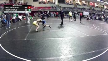 90 lbs Cons. Semi - Wyatt Hueftle, Cozad Wrestling Club vs Bryx Leichleiter, Tekamah Herman Wrestling Club