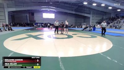 5-165 lbs Cons. Semi - Benjamin Hanson, Nansemond River vs Nick Kellen, Independence High School