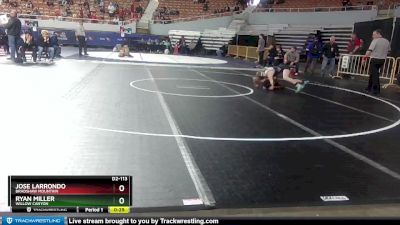 D2-113 lbs Cons. Round 1 - Jose Larrondo, Bradshaw Mountain vs Ryan Miller, Willow Canyon