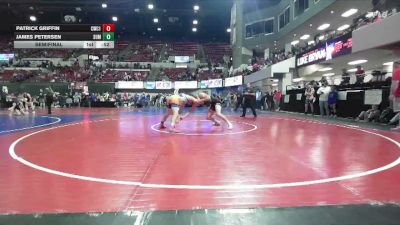 170 lbs Semifinal - Patrick Griffin, SW MT Wrestling vs James Petersen, Mountain Man Wrestling