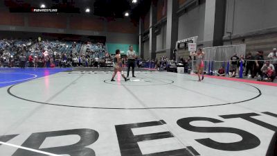 110 lbs Round Of 16 - Brooklynn Garza, Red Wave Wrestling vs Natalie Ferraris, Elite Wrestling