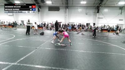 70 lbs Round 1 (4 Team) - Mckenzie Mcleod, Storm Wrestling Center vs Brynlee Dupree, AR-15