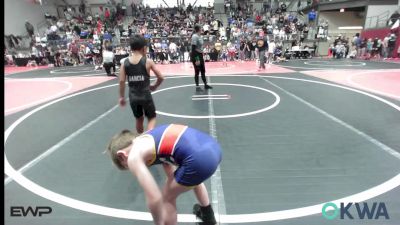 60 lbs Rr Rnd 1 - Thomas Garcia, Owasso Takedown Club vs Caulder Schultz, Team Tulsa Wrestling Club