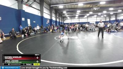 66-70 lbs Round 1 - Anna Lozano, St. Maries Wrestling Club vs Kaysen Wheeler, 208 Badgers