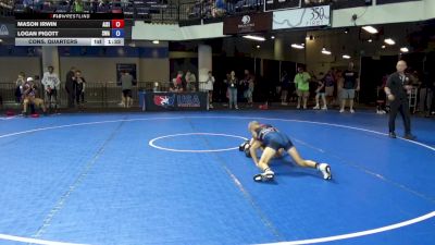 84 lbs Cons. Quarters - Mason Irwin, All I See Is Gold Academy vs Logan Pigott, Siouxland Wrestling Academy