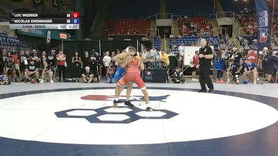 126 lbs Cons. Semis - Loc Webber, Ohio vs Nicolas Enzminger, North Dakota