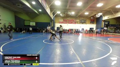 113 lbs Champ. Round 1 - Uriah Figueroa, Calvary Chapel Downey vs Vincent Galvan, Moreno Valley