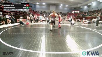 115 lbs Consolation - Madison Ryan, Raw Wrestling Club vs Aubrie Smittle, Wagoner Takedown Club