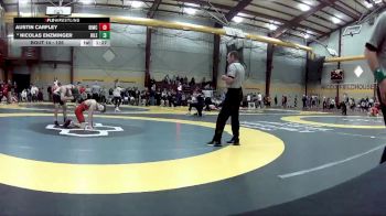 126 lbs Champ. Round 1 - Austin Carfley, Bishop McCort vs Nicolas Enzminger, Bismarck Legacy