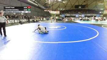 Boys 2A 132 lbs Cons. Round 4 - Clayton Ockwell, Clarkston vs Rorek Foss, Black Hills