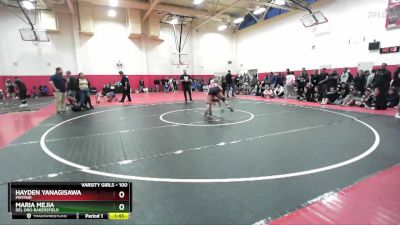 100 lbs Champ. Round 3 - Hayden Yanagisawa, Mayfair vs Maria Mejia, Del Oro-Bakersfield