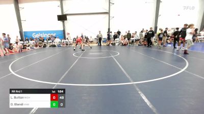 155 lbs Rr Rnd 1 - Lane Button, Michigan Premier Blue vs Dominick Blandi, VHW Black