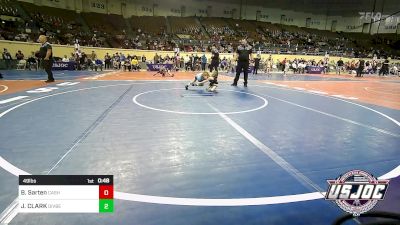 49 lbs Consi Of 4 - Braxton Sarten, Cashion Youth Wrestling vs Jayce CLARK, Division Bell Wrestling