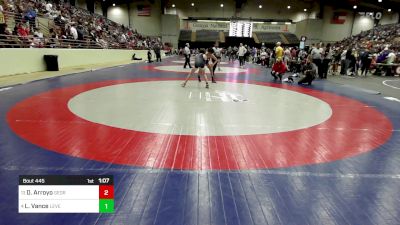 125 lbs Round Of 16 - Damairus Arroyo, Georgia vs Logan Vance, Level Up Wrestling Center