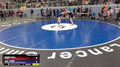 144 lbs Champ. Round 1 - Emery Dell, Alaska vs Dax Jones, Chugach Eagles Wrestling Club