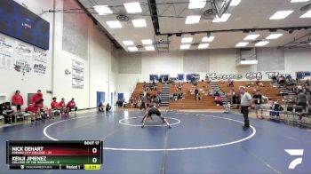 157 lbs Semis & 3rd Wb (16 Team) - Nick Dehart, Fresno City College vs Kenji Jimenez, College Of The Redwoods