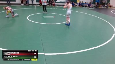 75 lbs Cons. Round 2 - Sawyer Woods, Wyoming vs Eylan Puente, CWC Thunder