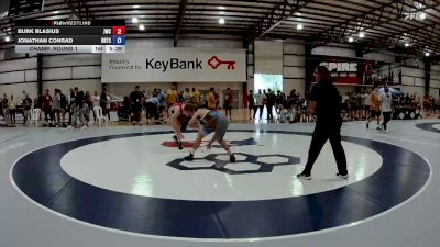 79 kg Champ. Round 1 - Burk Blasius, Jackrabbit Wrestling Club vs Jonathan Conrad, Brown Regional Training Center
